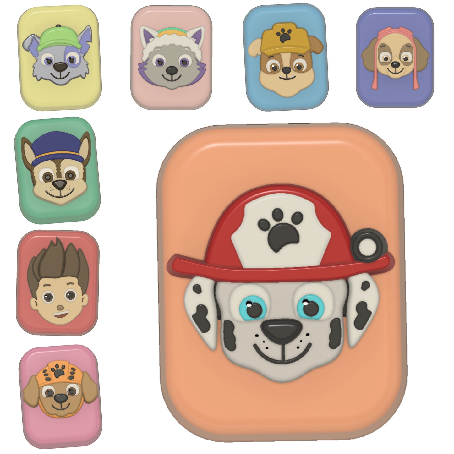 Paw Patrol Cubes (Vacuum Form Mould)