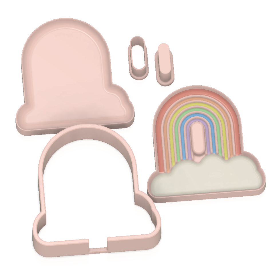 3 Piece Bubble Wand Moulds