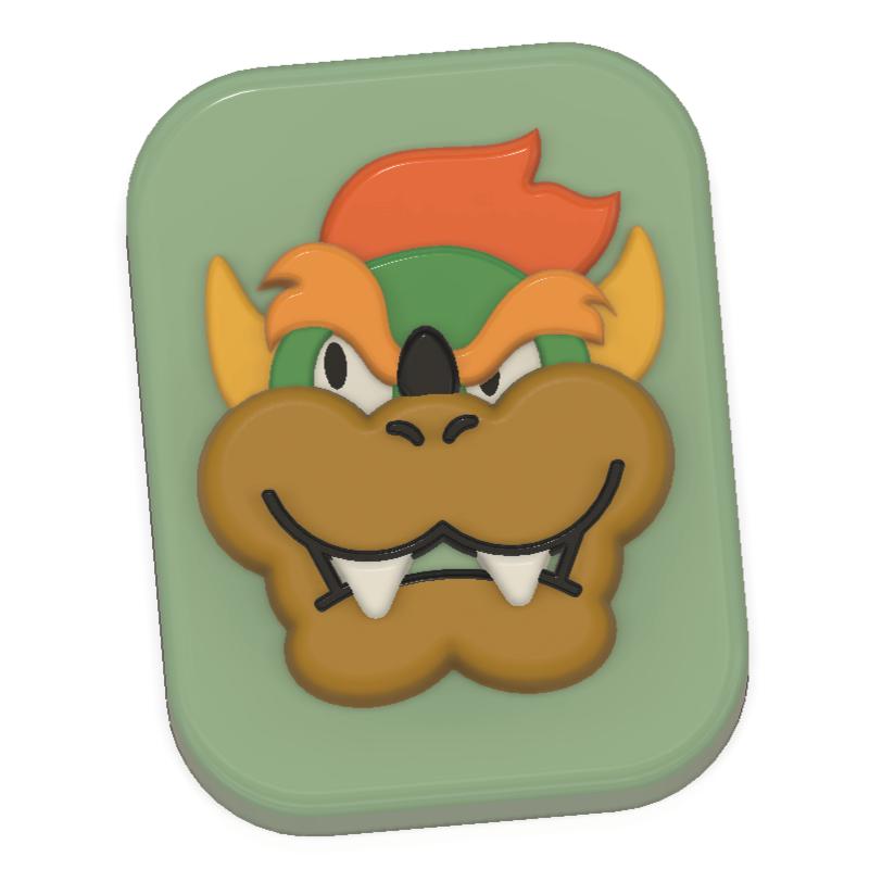 Bowser, Princess Peach & Yoshi Cube Vac Moulds