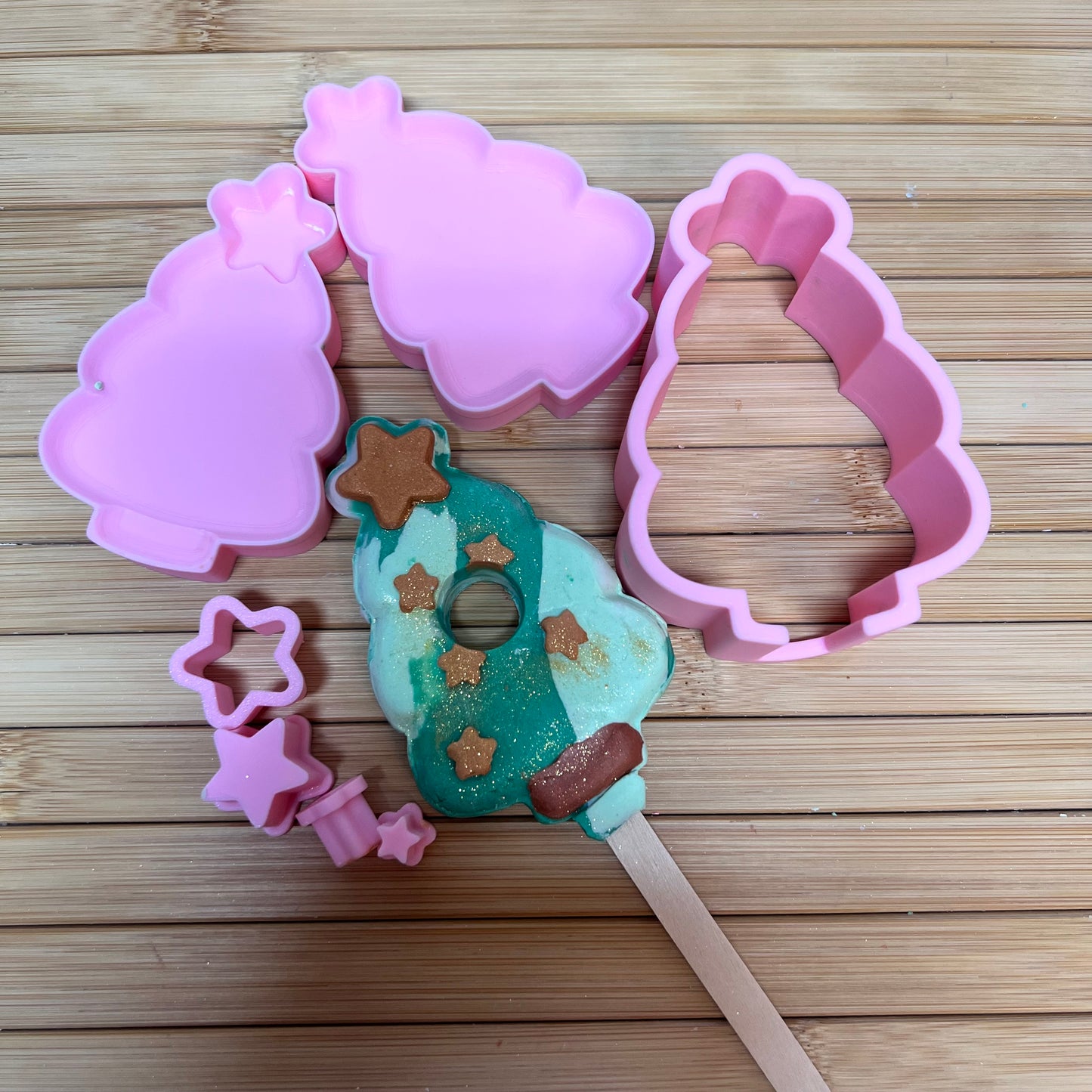 3 Piece Bubble Wand Moulds