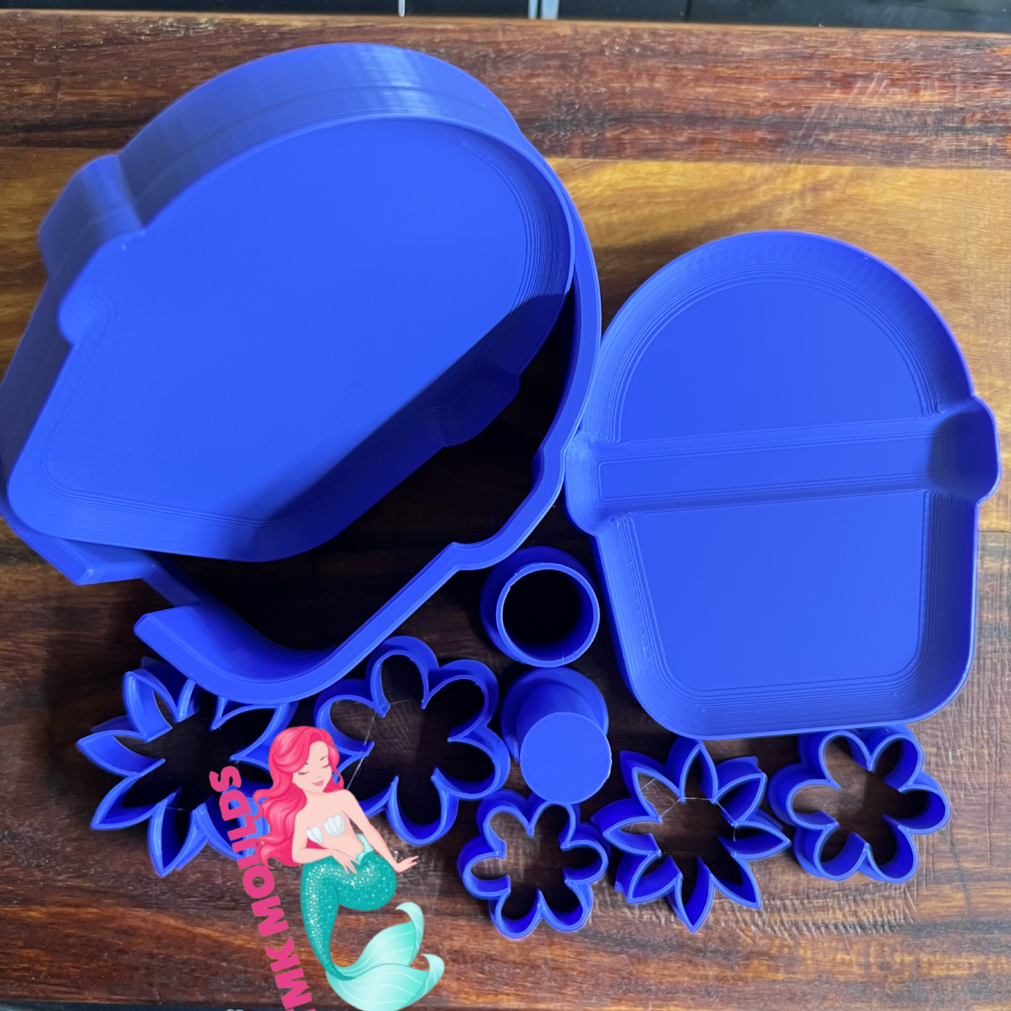 3 Piece Bubble Wand Moulds