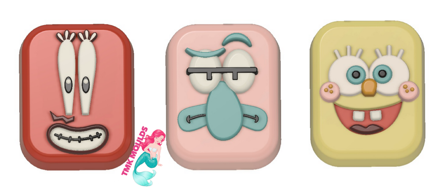 Spongebob & Friends (Vacuum Form Mould)