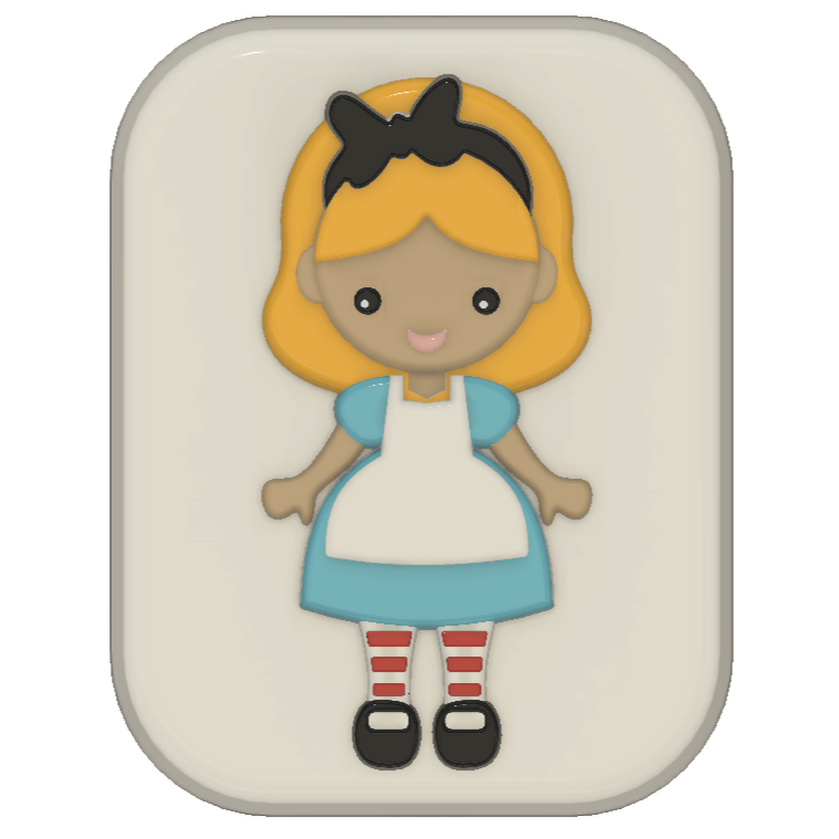 Alice in Wonderland Cubes (Vacuum Form Mould)