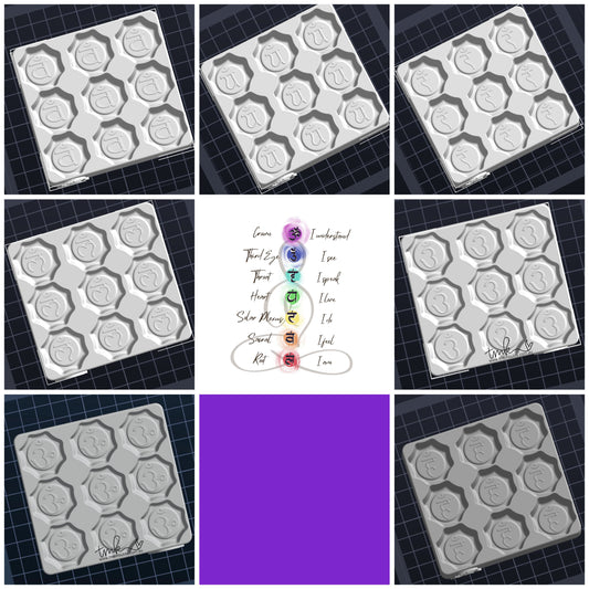 Chakra Micro Mini Confetti Mould Set