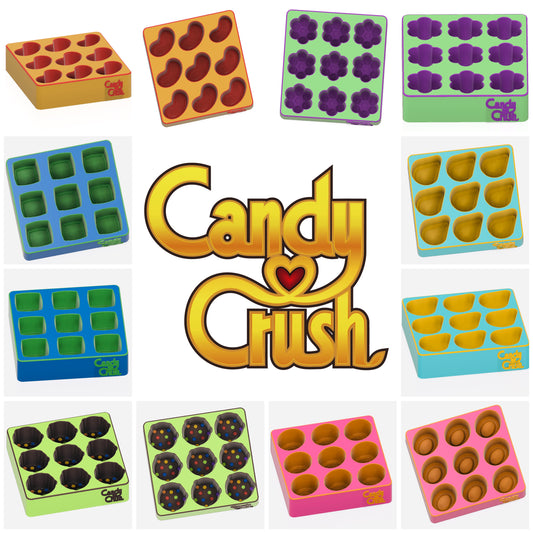 Candy Crush Confetti Moulds and Plungers (Sold as a complete set) OR (SOLD Separately)