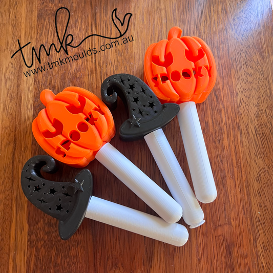 Halloween Pumpkin Style Magic Bath Bomb Wands