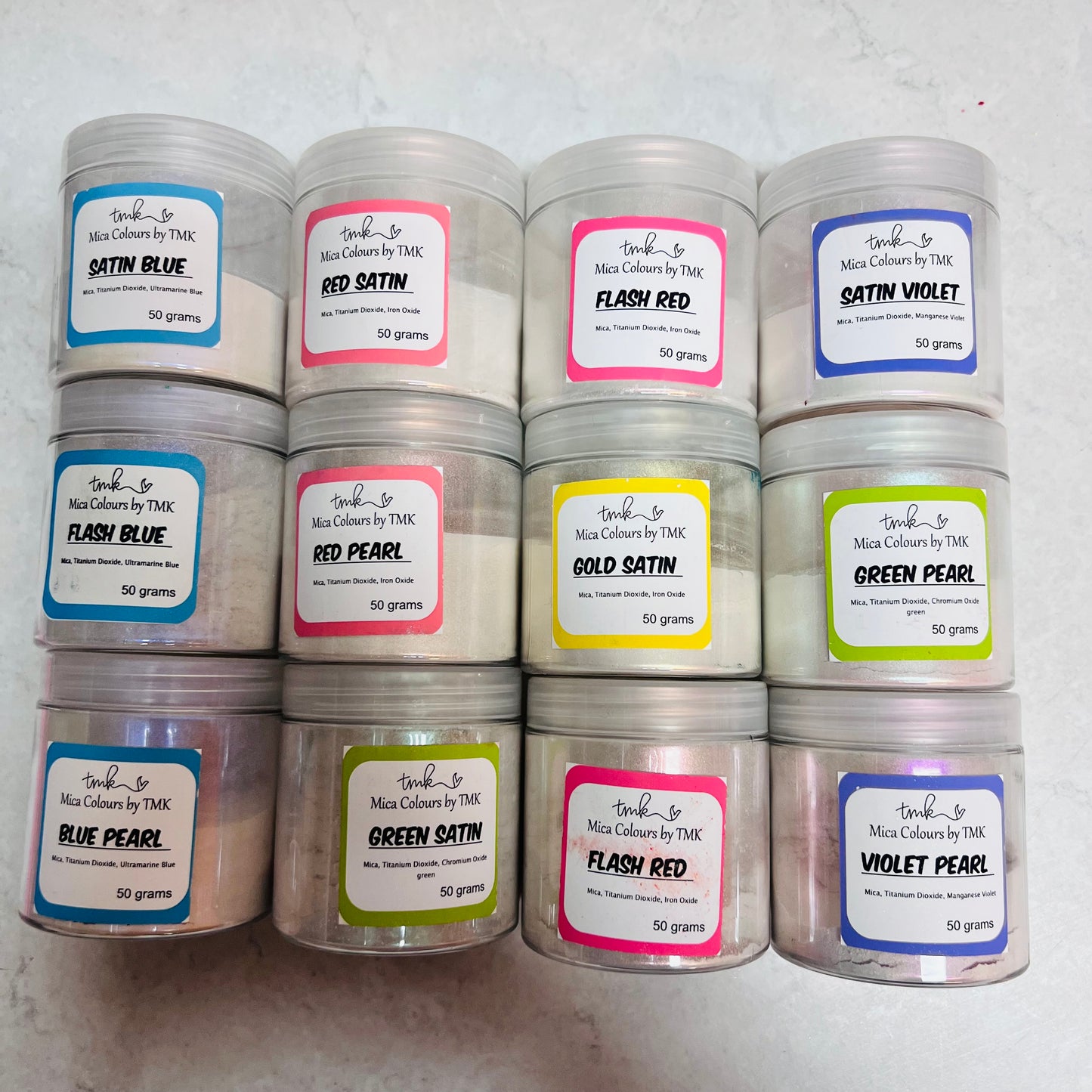 Clearance Colours Micas 50gm