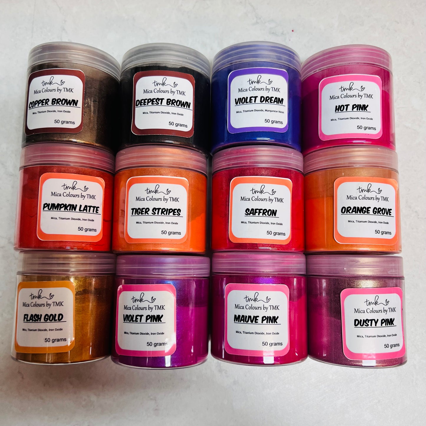 Clearance Colours Micas 50gm