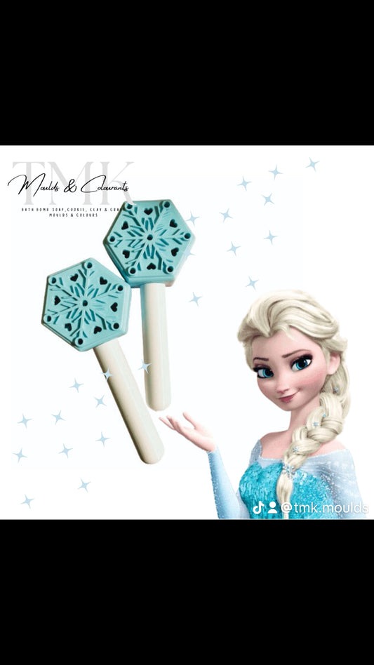 Frozen Snowflake Style Magic Bath Bomb Wands