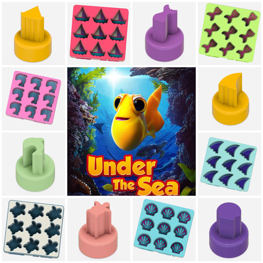 Under the Sea Confetti Moulds and Plungers (Sold as a complete set) OR (SOLD Separately)