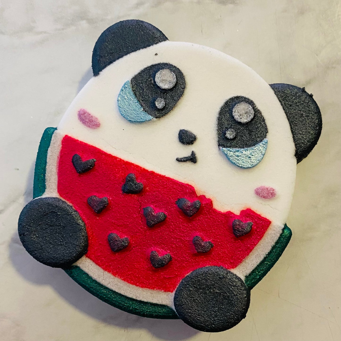 Chibi Panda with Watermelon (Vacuum Form Mould)